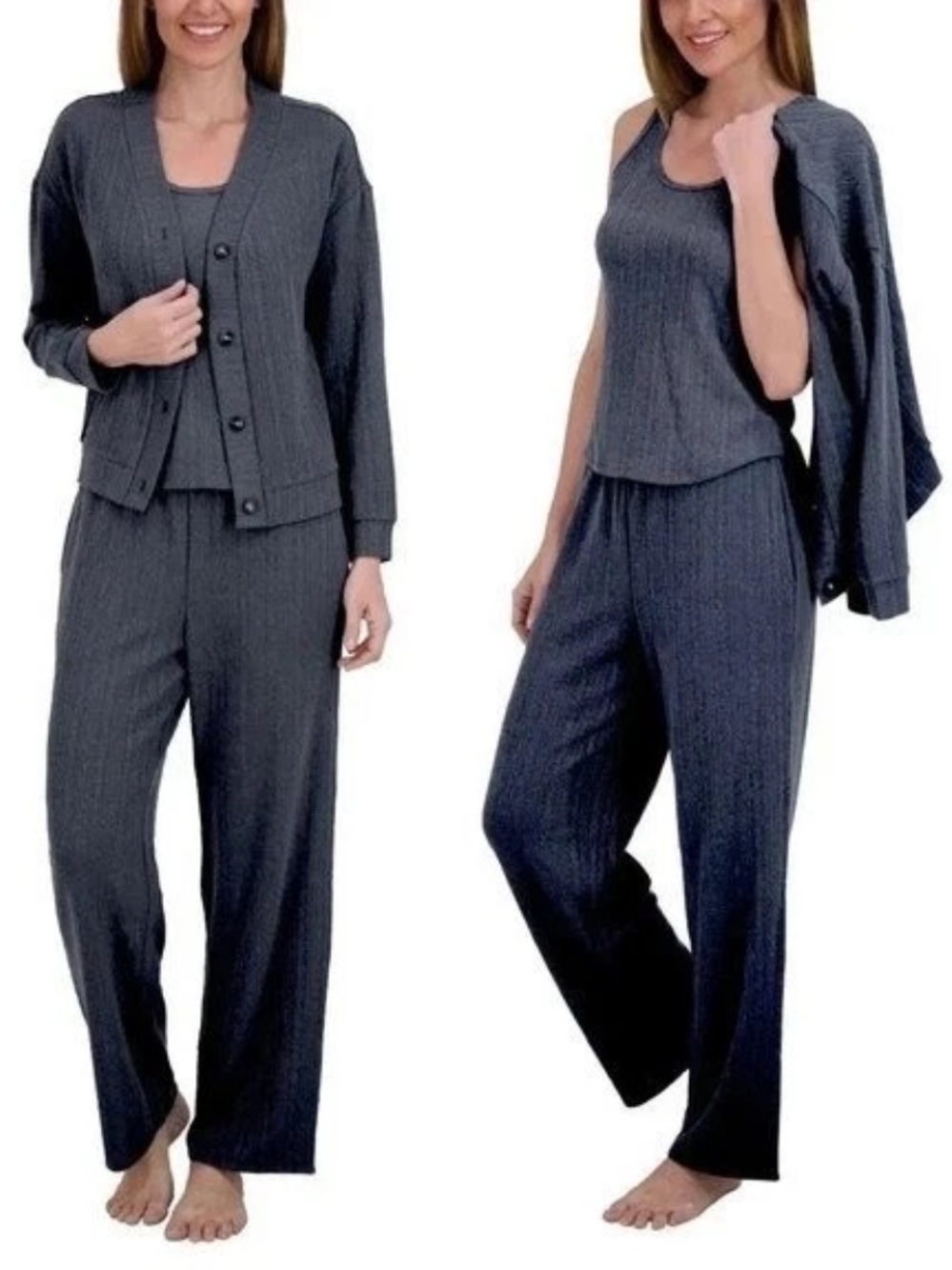 Women's Live 2 Lounge Three-Piece Knit Pajama Set